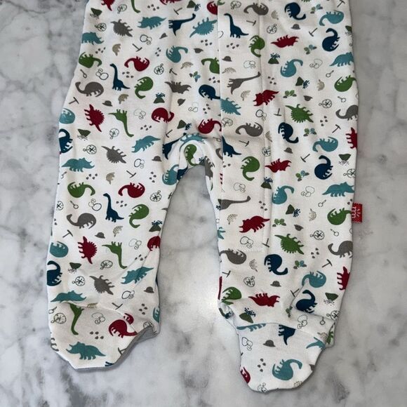 NWT MAGNETIC ME ORGANIC COTTON DINO EXPEDITION FOOTIE - Picture 4 of 7